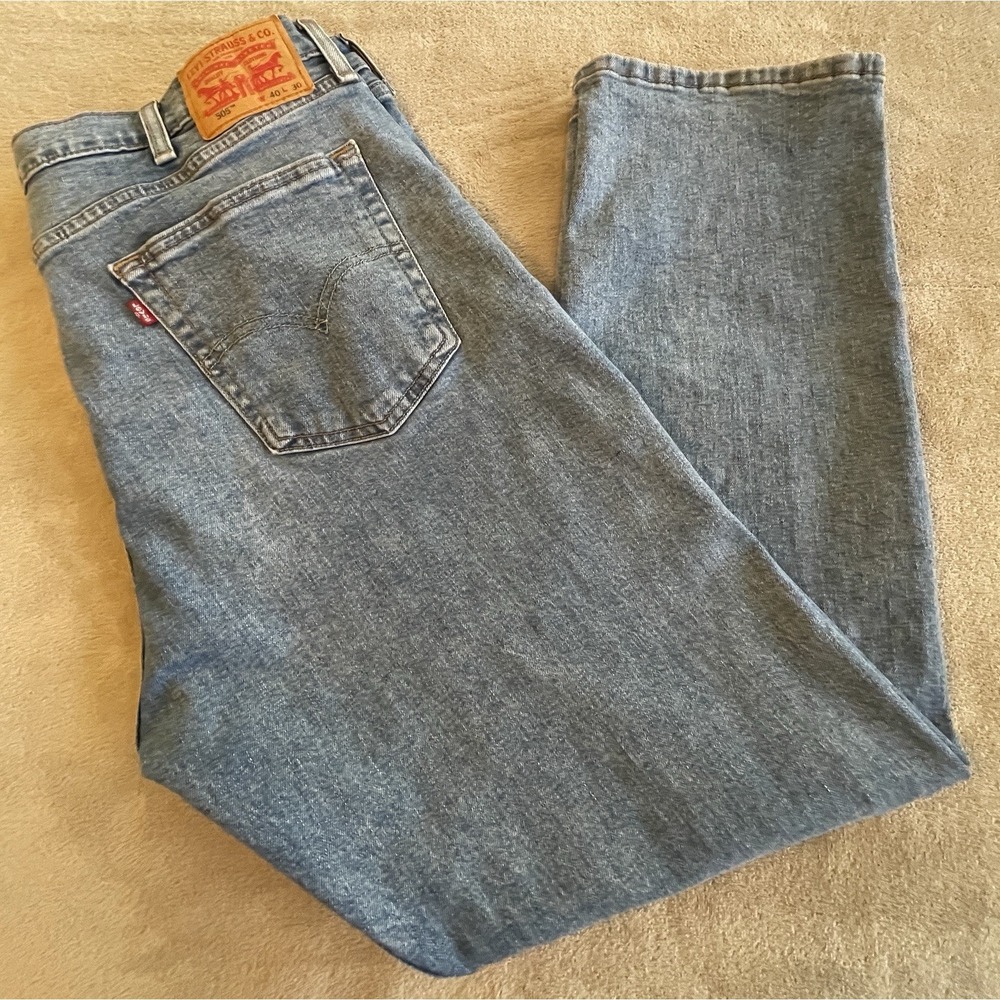 Levi's 505 Jeans Men's 40x30 Blue Regular Fit‎ Straight Leg Classic 00505-2669